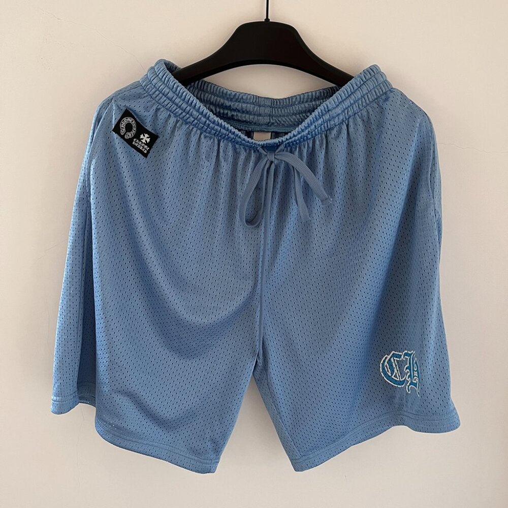 Chrome Hearts Ch Mesh Casual Blue Shorts
